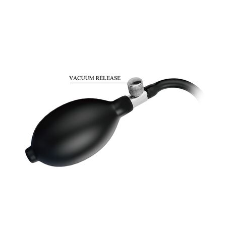 Красный фаллоимитатор с функцией расширения Shadow Behemoth - 21 см.